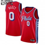 Maillot NBA Philadelphia 76ers Tyrese Maxey 0 Jordan 2022-23 Statement Edition Rouge Swingman - Enfant